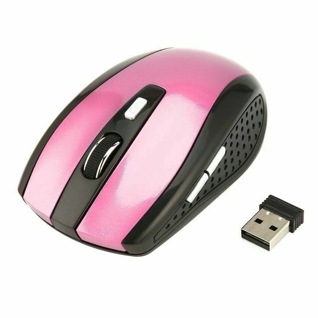 2.4GHz Wireless Optical Mouse with USB Receiver for PC Laptop Adjustable DPI