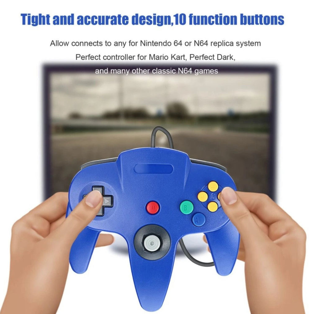 Wired Controller for Nintendo 64 N64 Console Classic Joystick Gamepad
