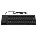 Waterproof Silicone Keyboard Foldable Flexible USB Full Size Dustproof