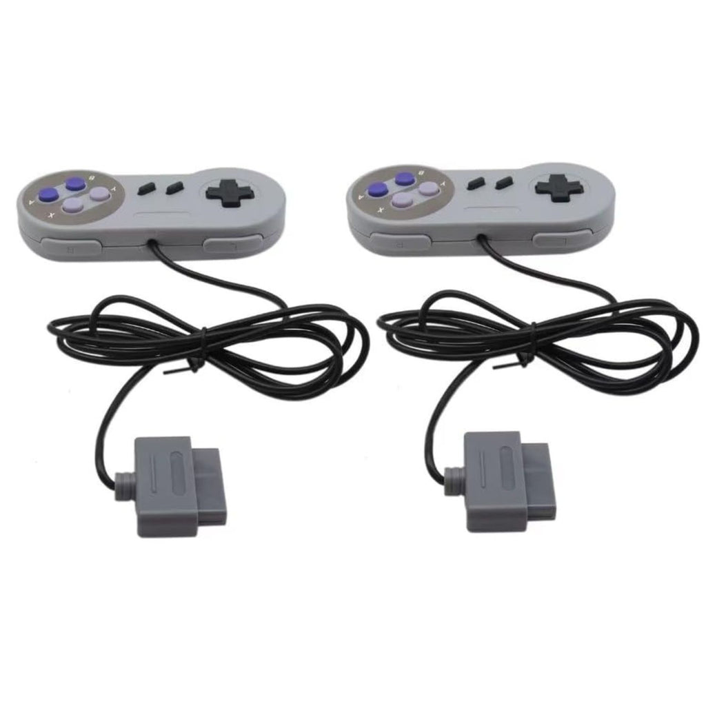 Pack of 2 SNES Replacement Controllers 6FT Cable for Super Nintendo SNS-005 Console