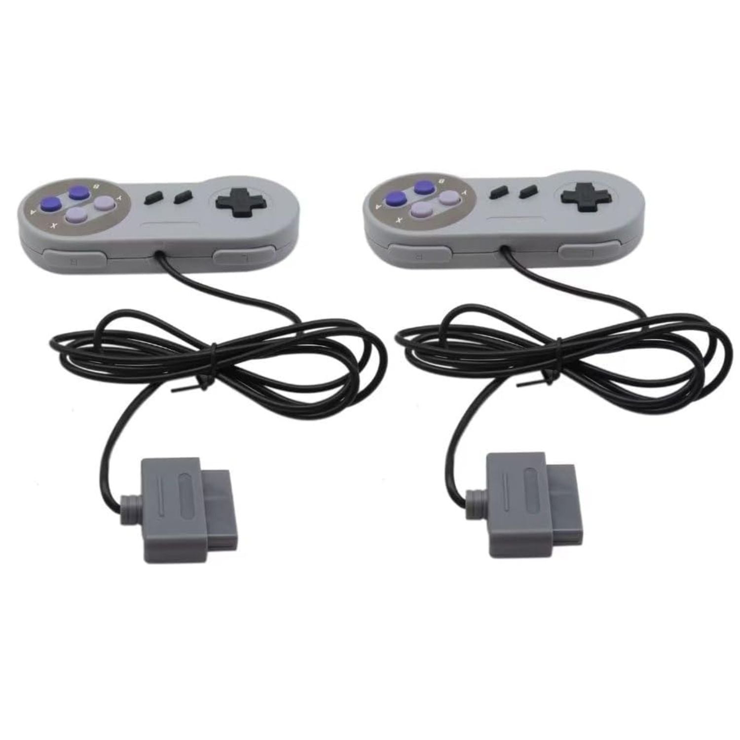 Pack of 2 SNES Replacement Controllers 6FT Cable for Super Nintendo SNS-005 Console