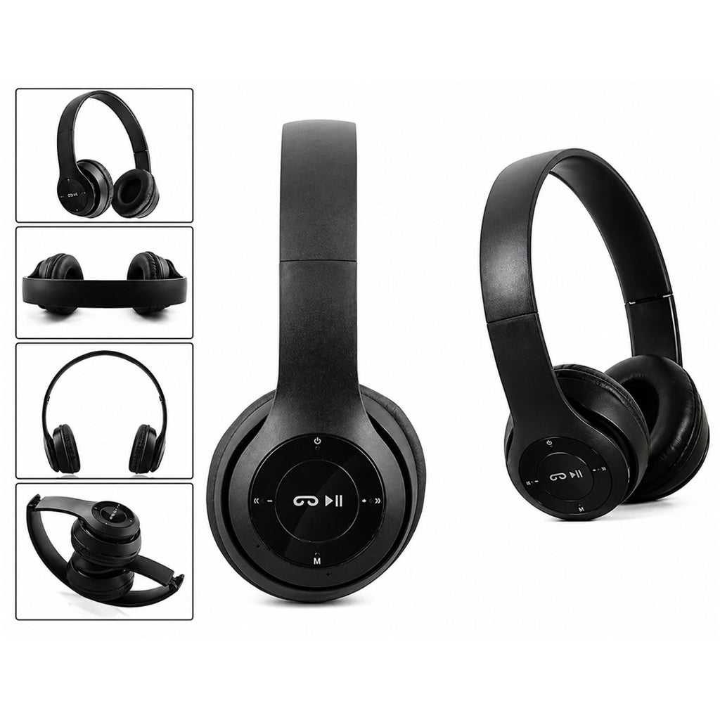 Wireless Bluetooth 5.0 Over-Ear Headphones with FM Radio and Mic