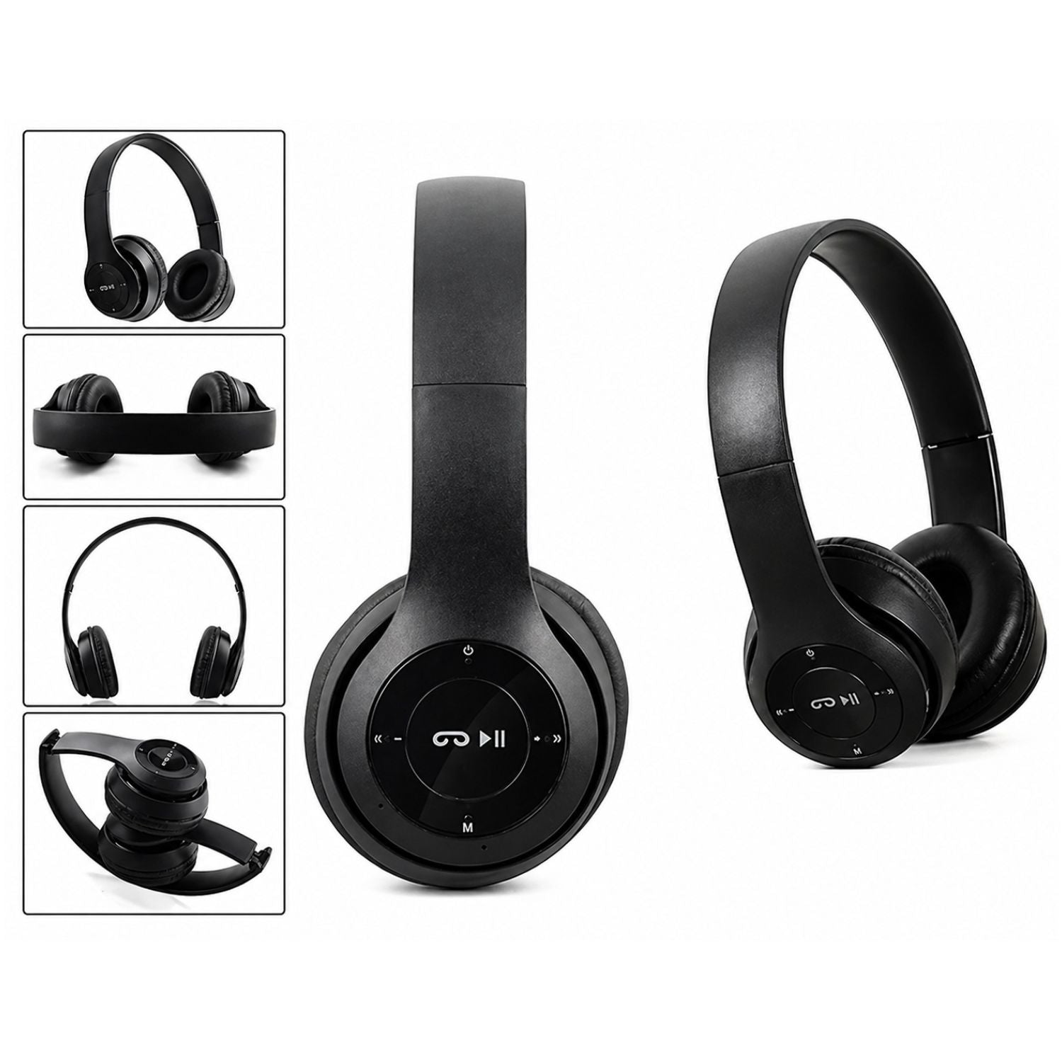 Wireless Bluetooth 5.0 Over-Ear Headphones with FM Radio and Mic