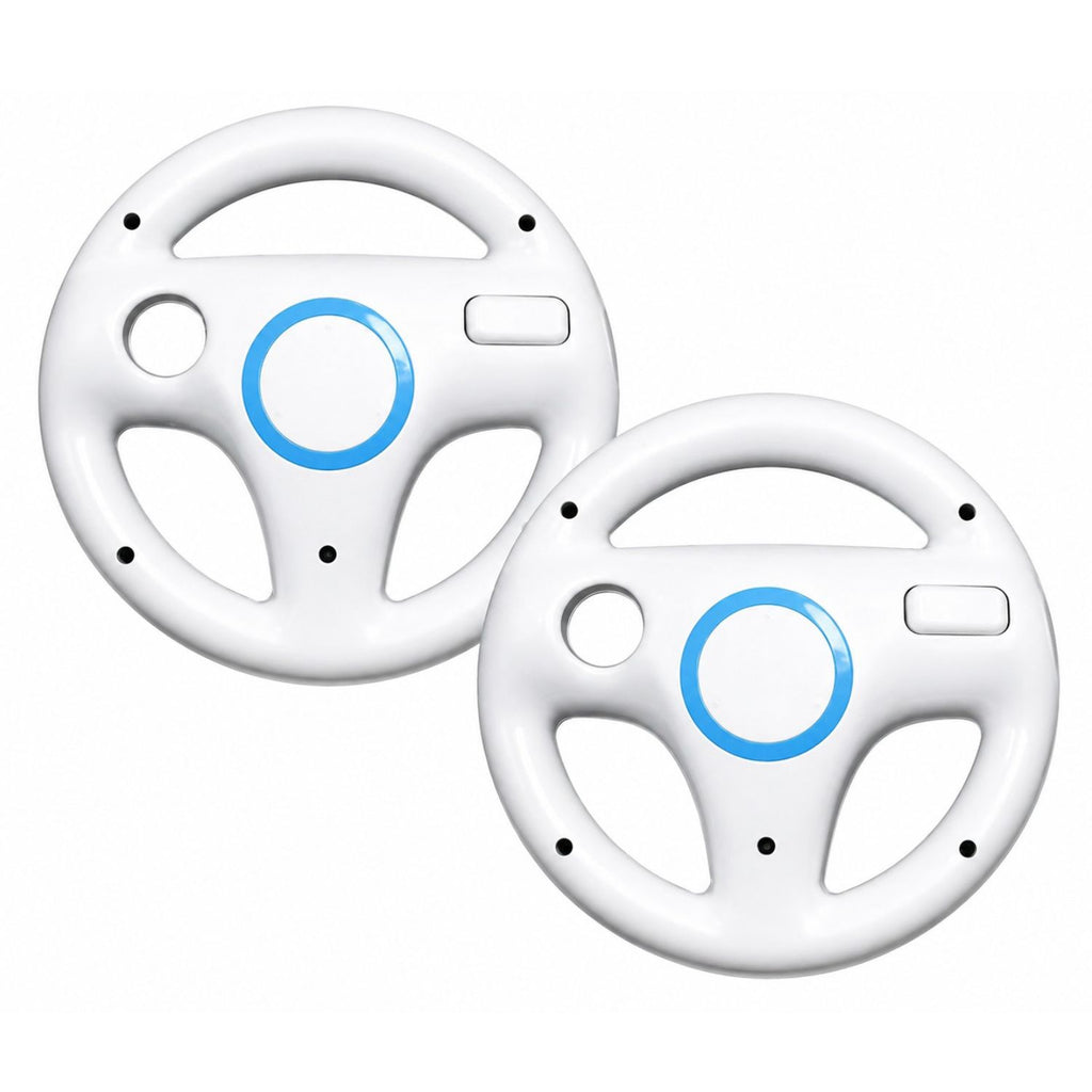 Pack of 2 Mario Kart Racing Steering Wheel for Nintendo Wii Remote