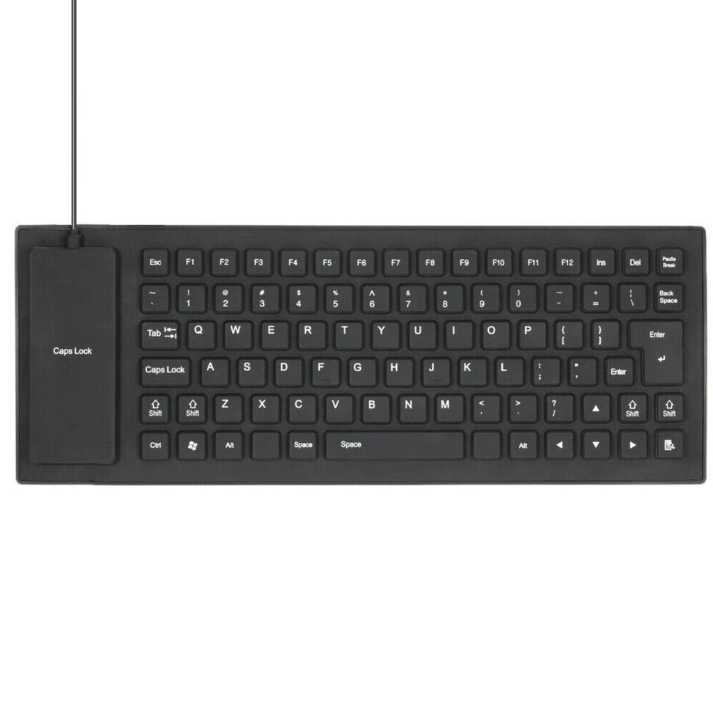 Waterproof Silicone Keyboard Foldable Flexible USB Full Size Dustproof