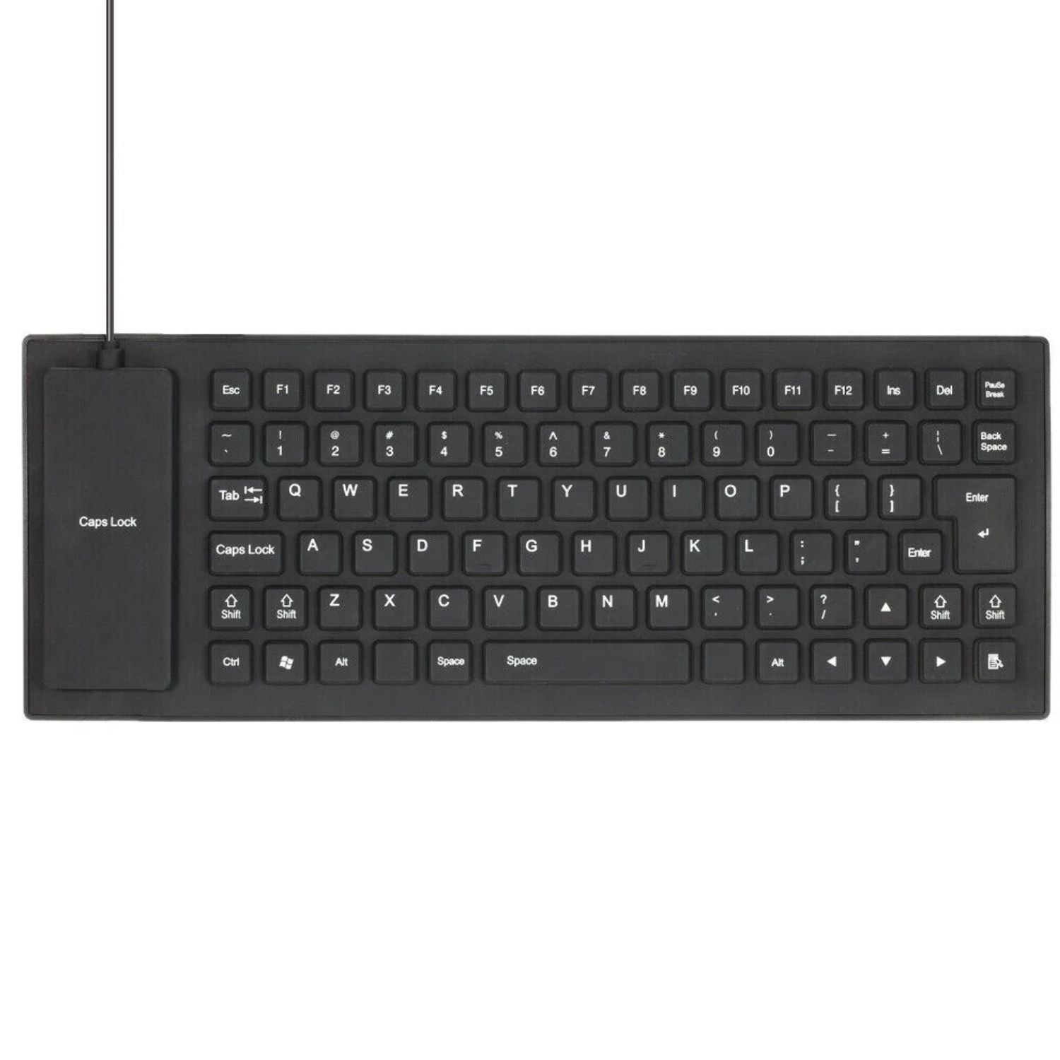 Waterproof Silicone Keyboard Foldable Flexible USB Full Size Dustproof