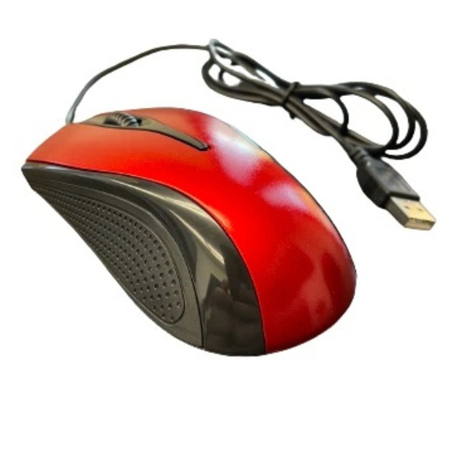 USB 2.0 Wired Optical Mouse with Scroll Wheel for PC Laptop Desktop Red