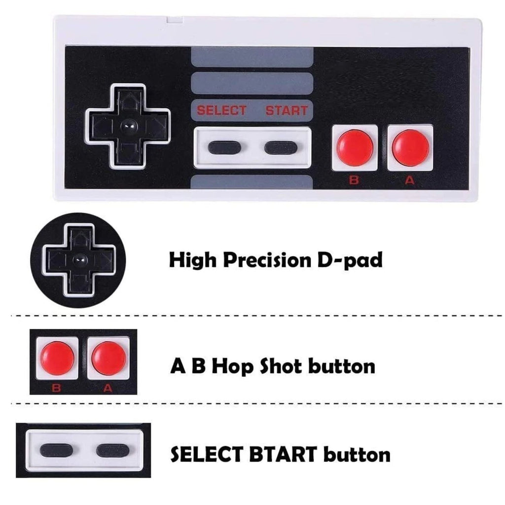 Wired Controller for NES-004 Original Nintendo NES Console Gamepad Pack of 2