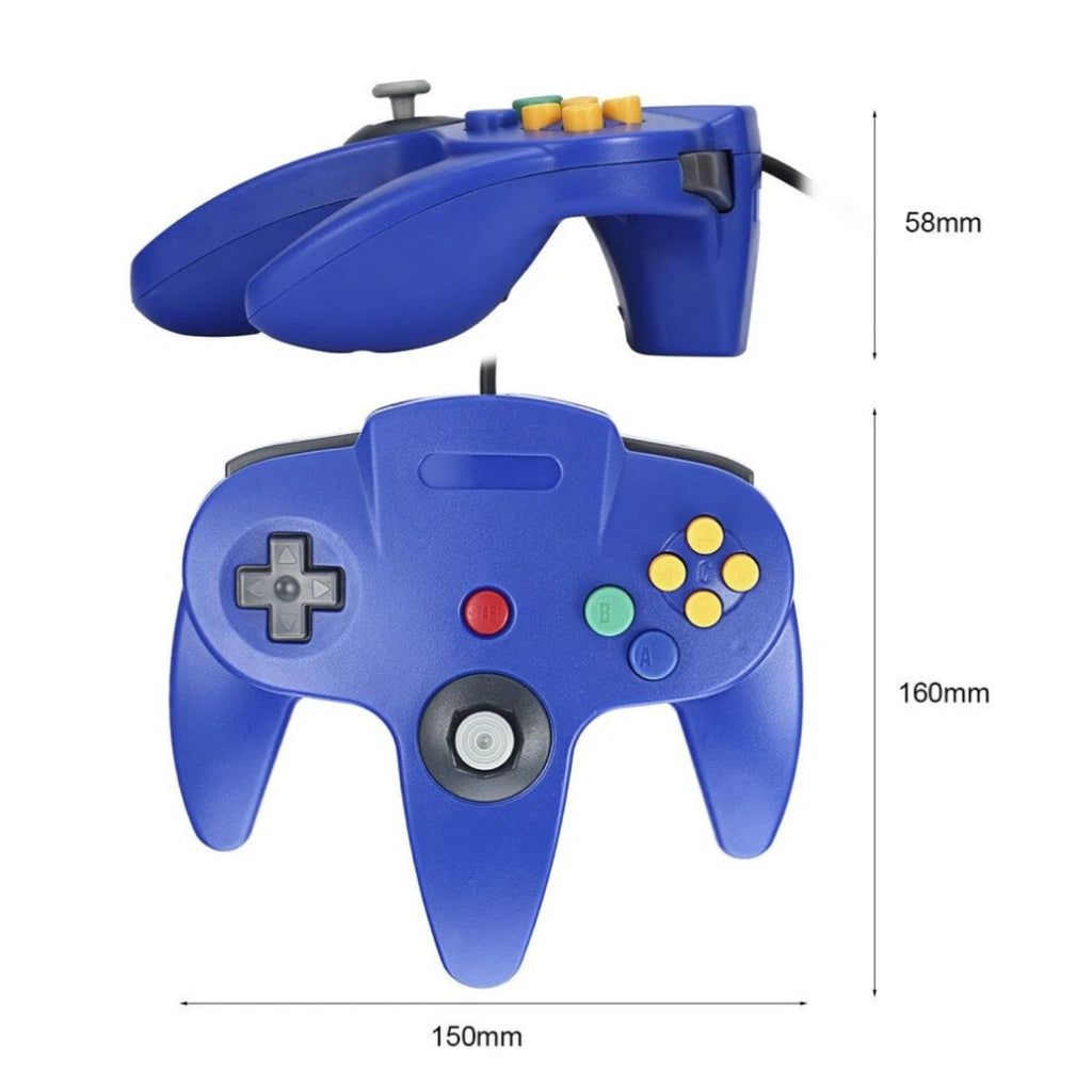 Wired Controller for Nintendo 64 N64 Console Classic Joystick Gamepad