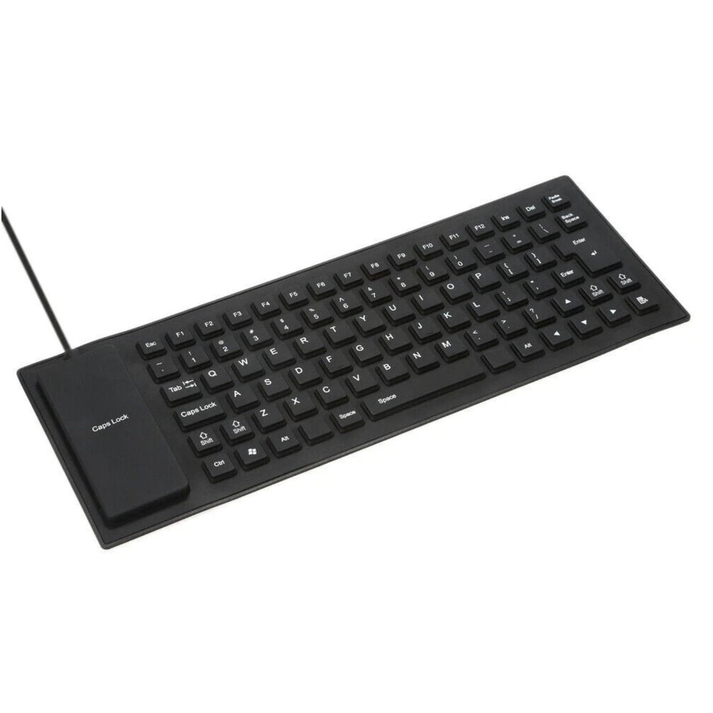 Waterproof Silicone Keyboard Foldable Flexible USB Full Size Dustproof