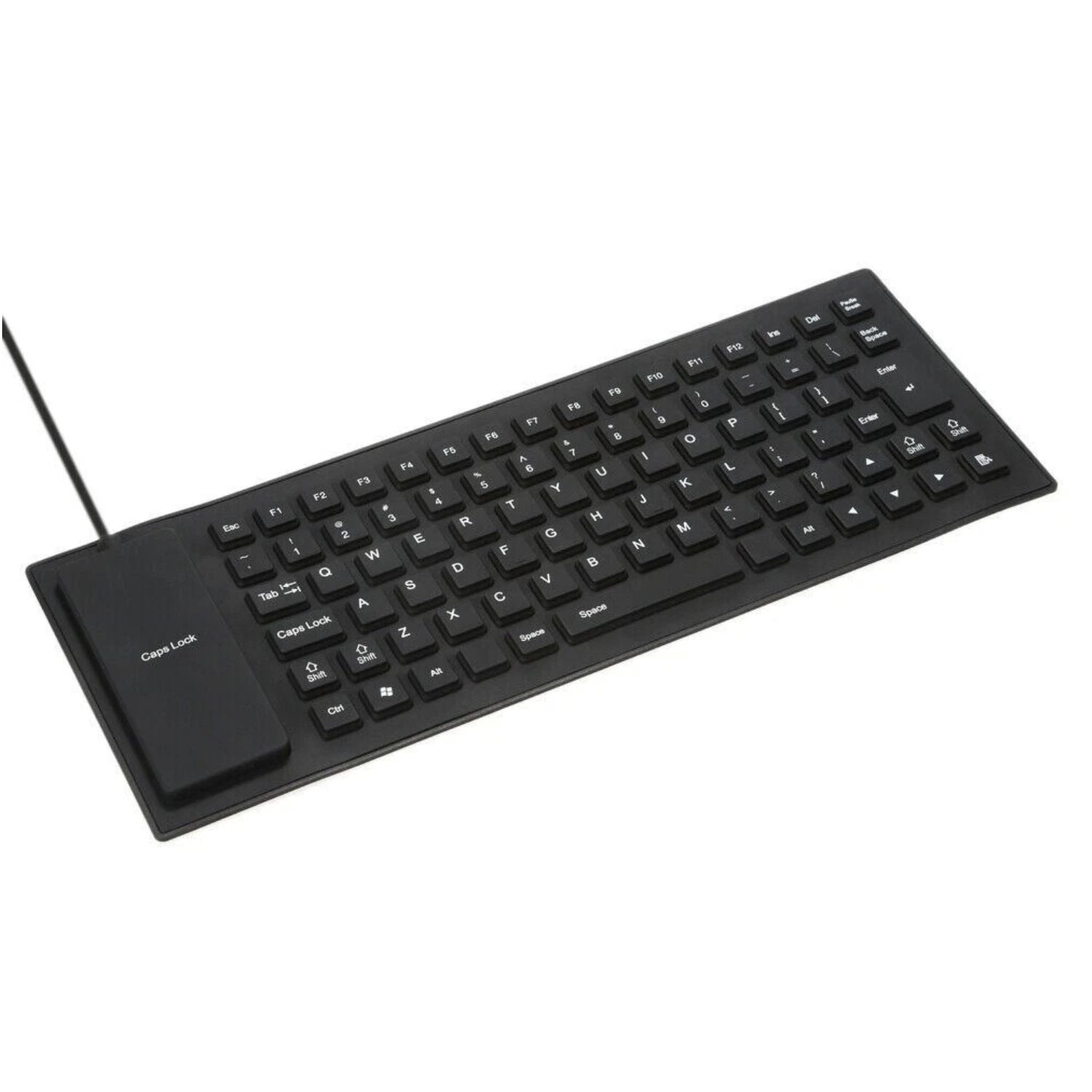 Waterproof Silicone Keyboard Foldable Flexible USB Full Size Dustproof