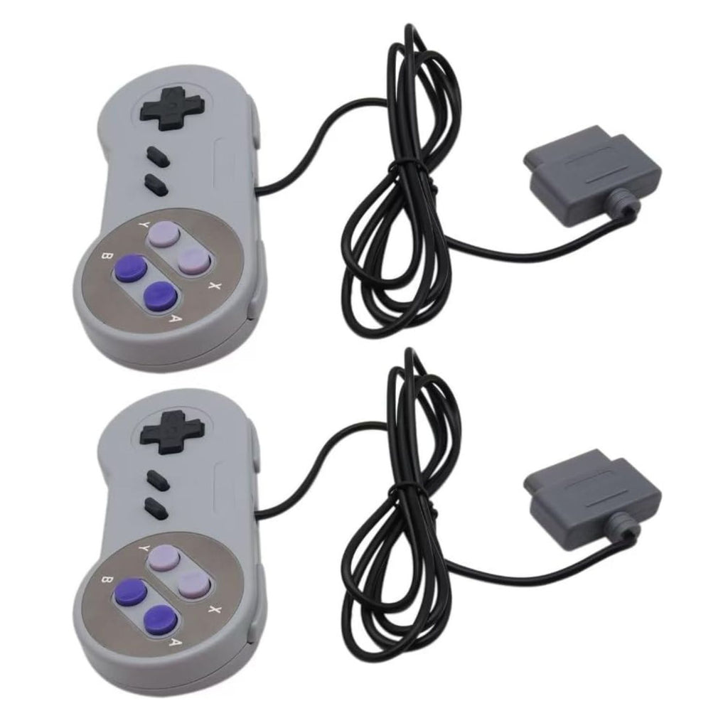 Pack of 2 SNES Replacement Controllers 6FT Cable for Super Nintendo SNS-005 Console