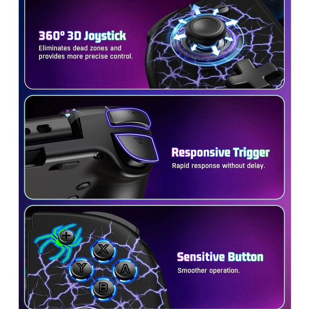 Wired Handheld Grip Controller for Nintendo Switch OLED Joy Con Gamepad