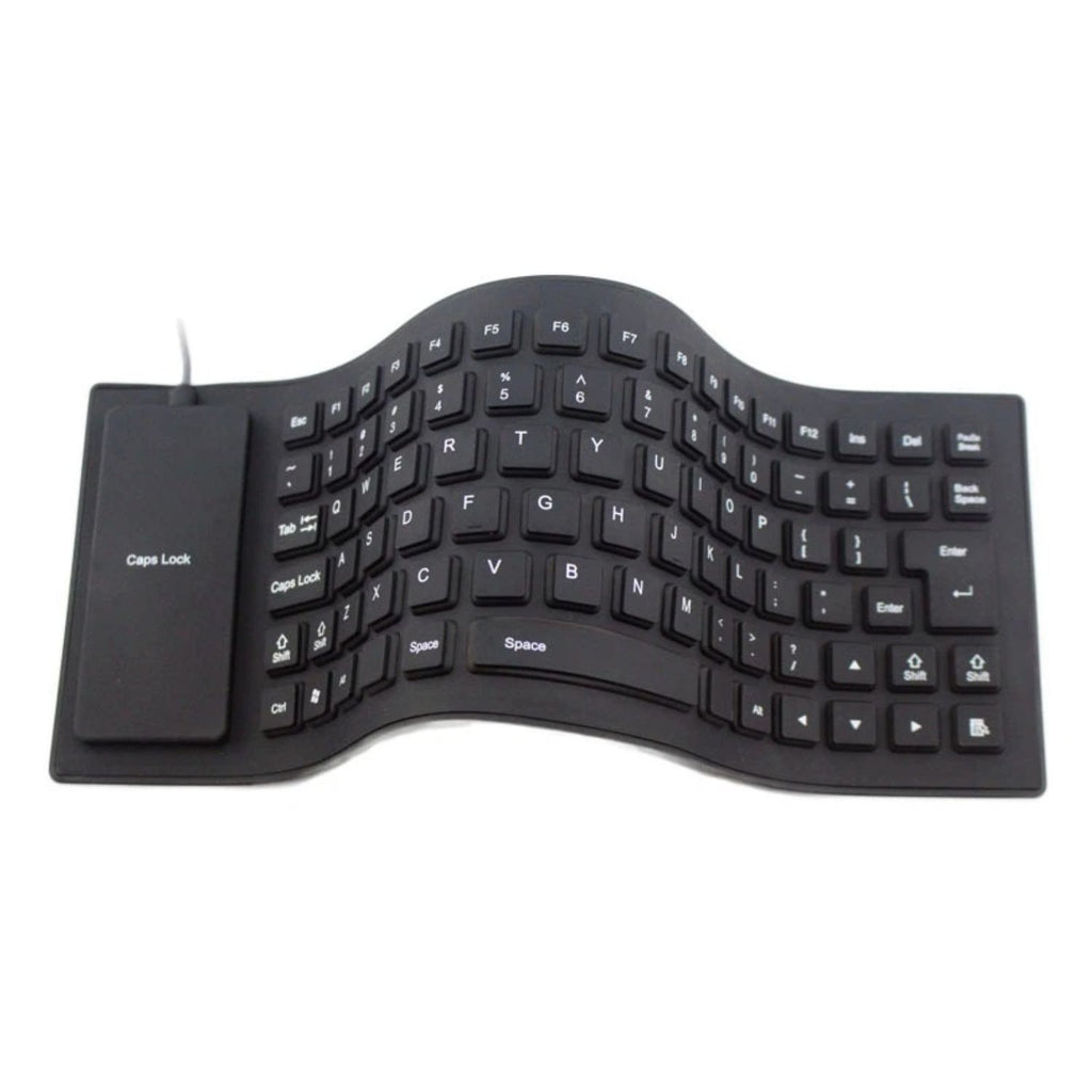 Waterproof Silicone Keyboard Foldable Flexible USB Full Size Dustproof