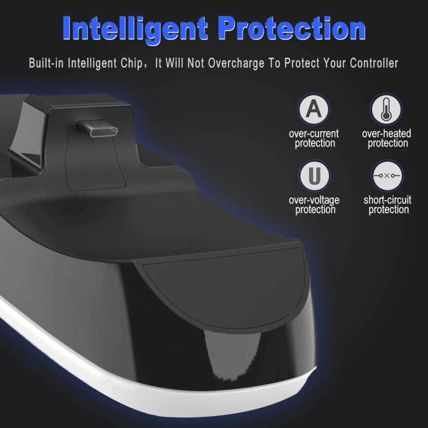 USB Dual Charging Dock Station for PS5 Controllers
