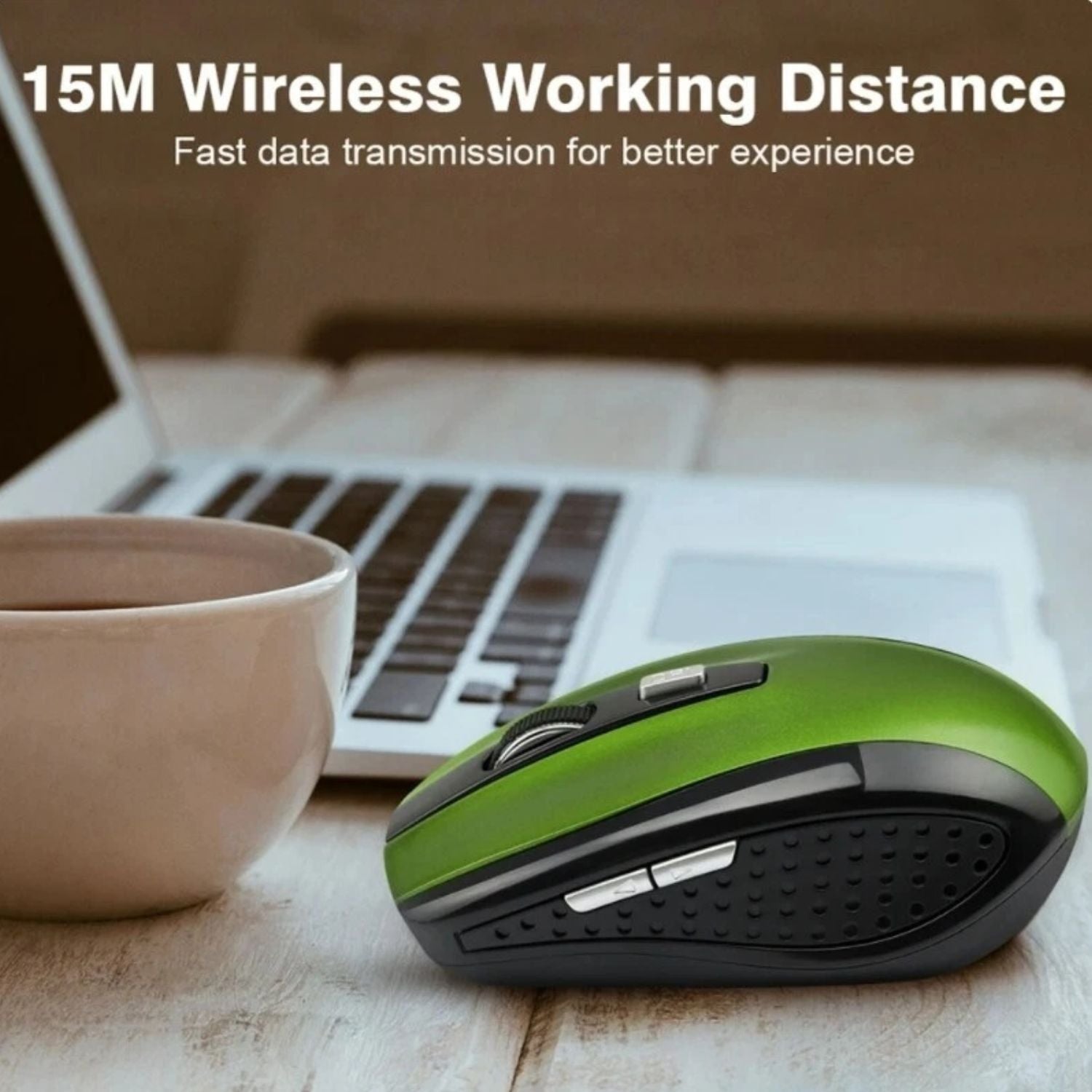 2.4GHz Wireless Optical Mouse with USB Receiver for PC Laptop Adjustable DPI
