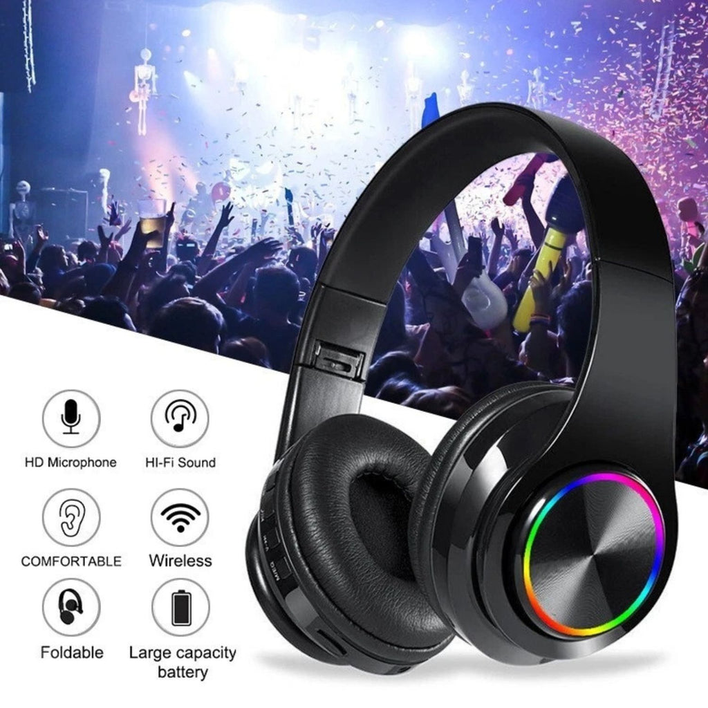 Super Bass Wireless Bluetooth Headphones with Mic