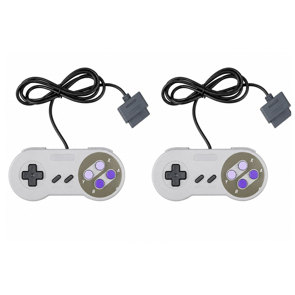 Pack of 2 SNES Replacement Controllers 6FT Cable for Super Nintendo SNS-005 Console