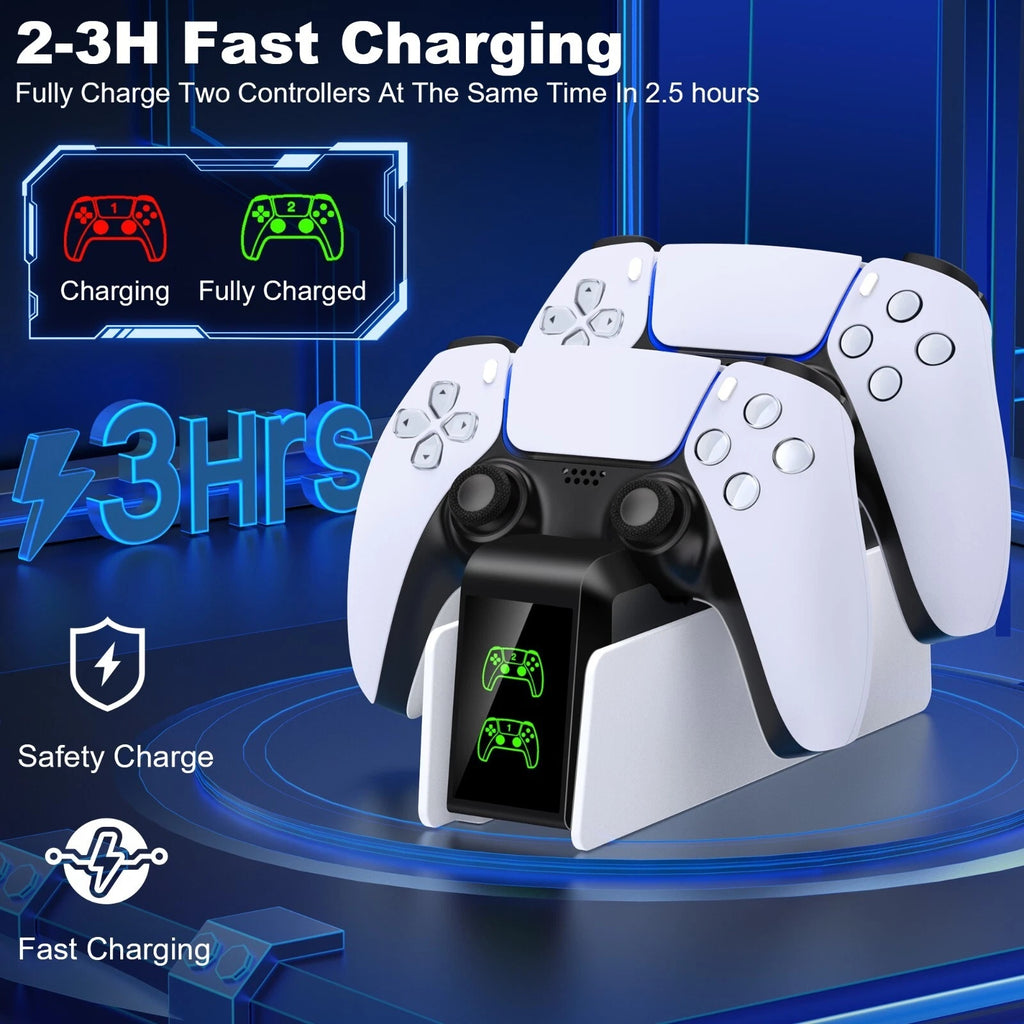 Wireless PS5 Controller Charging Station USB Charger Dock for DualSense PlayStation 5