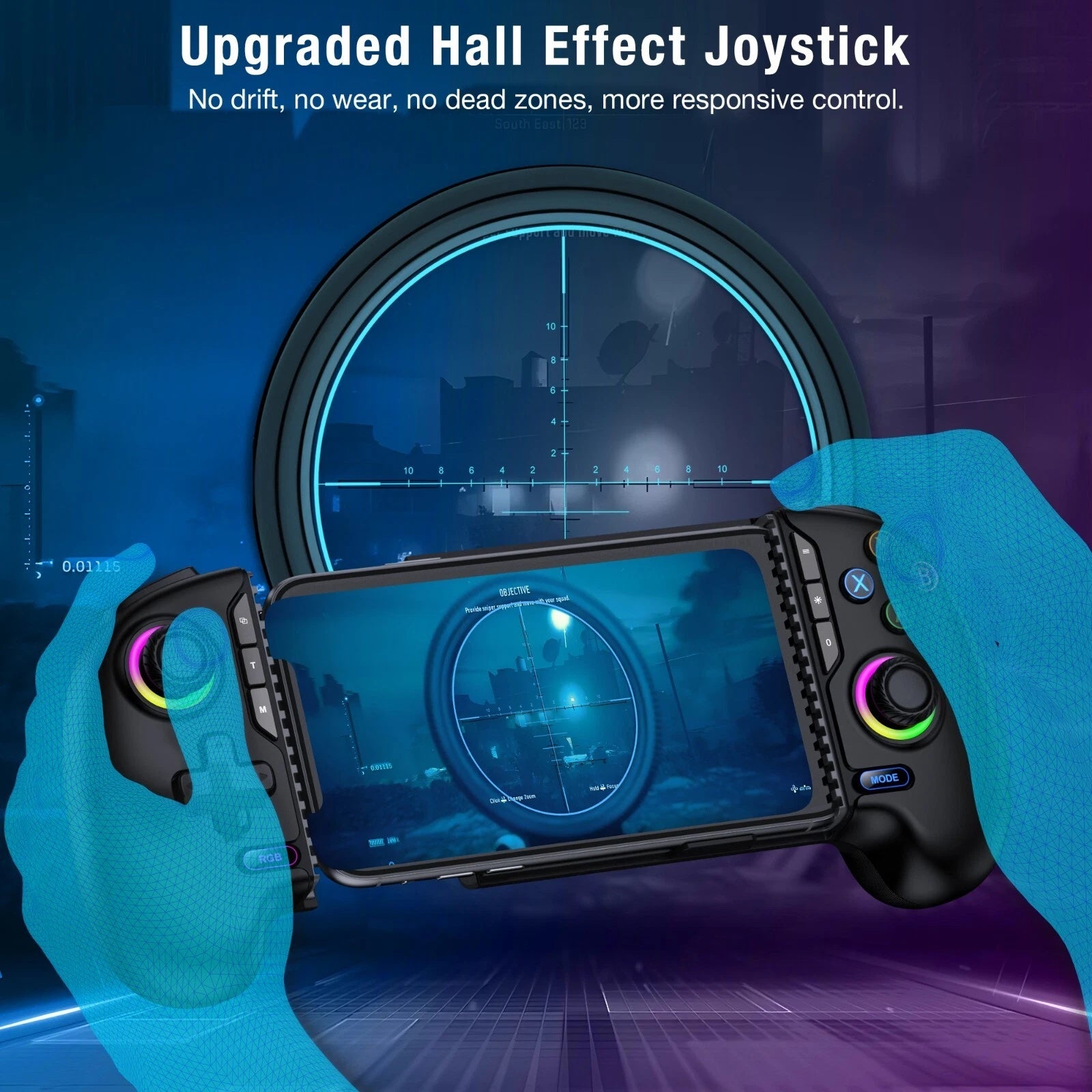 Wireless Mobile Gaming Controller for Android iPhone iOS Phone Gamepad