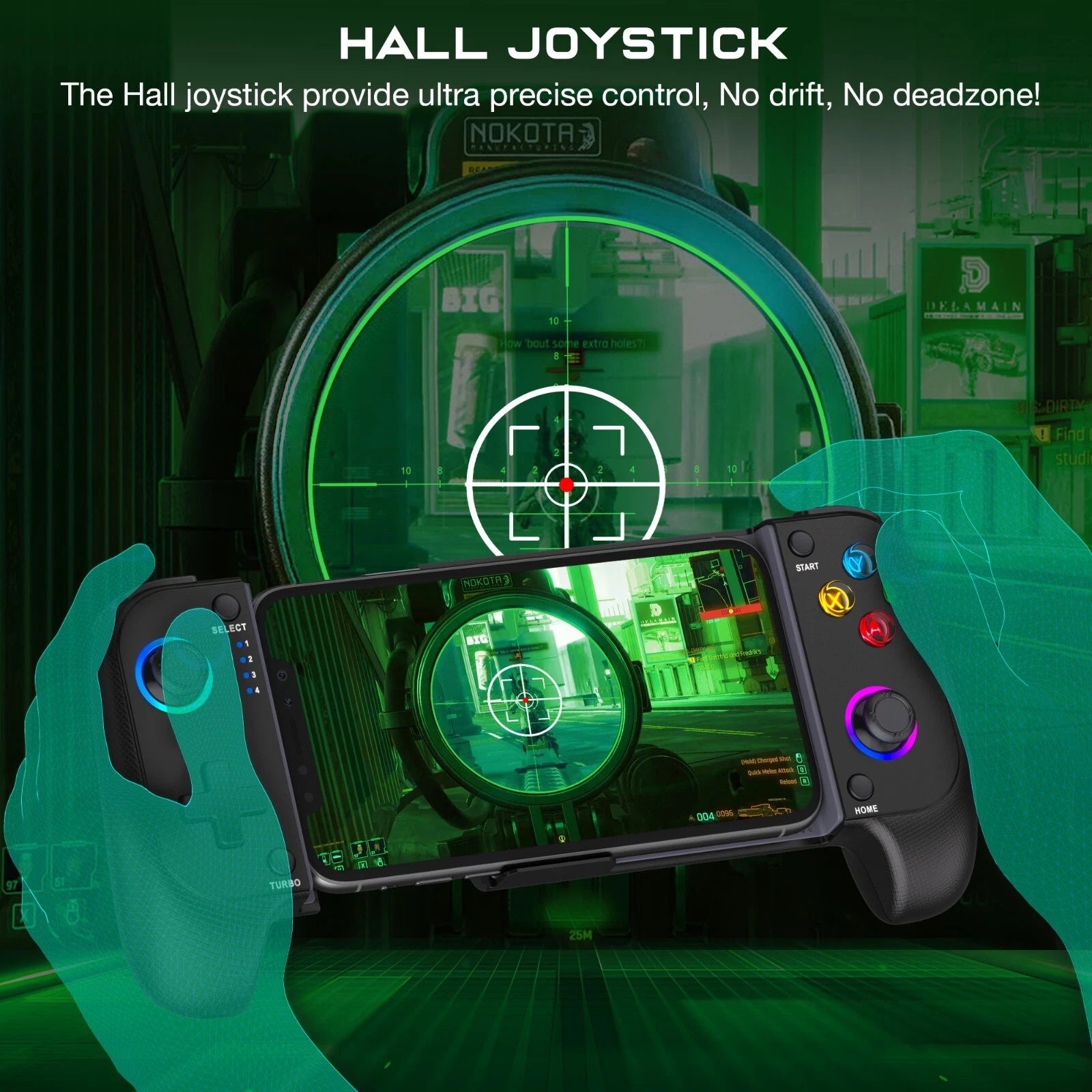 Wireless Mobile Gaming Controller for iPhone Android iOS Phone Gamepad