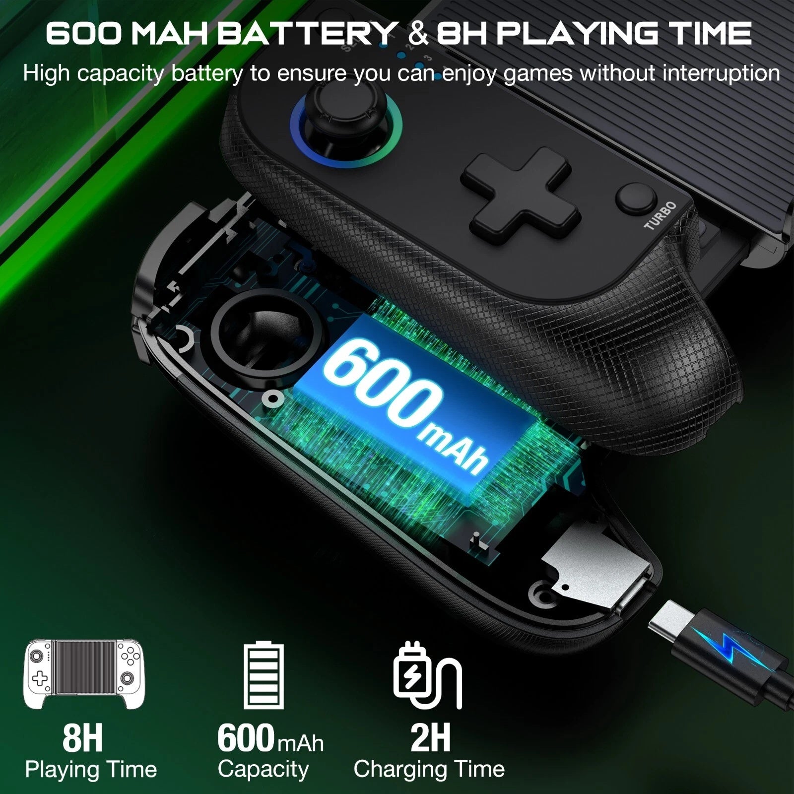 Wireless Mobile Gaming Controller for iPhone Android iOS Phone Gamepad