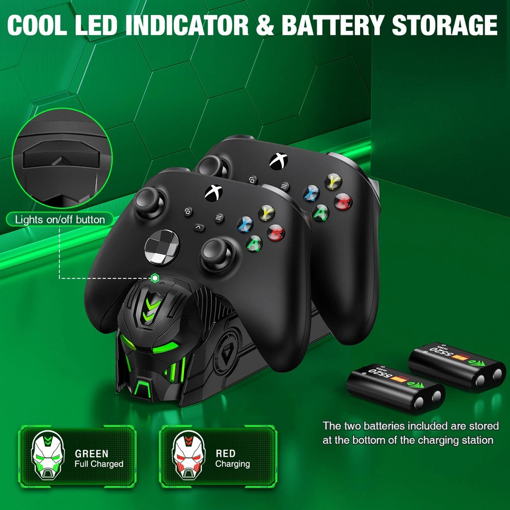 Rechargeable Battery Pack with Fast Charging Dock for Xbox Series X S Controller