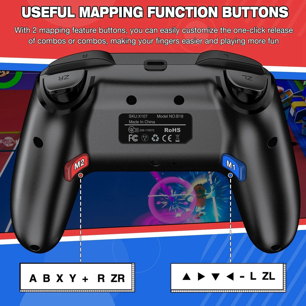 Bluetooth Wireless Controller for Nintendo Switch OLED Lite Gamepad Joystick
