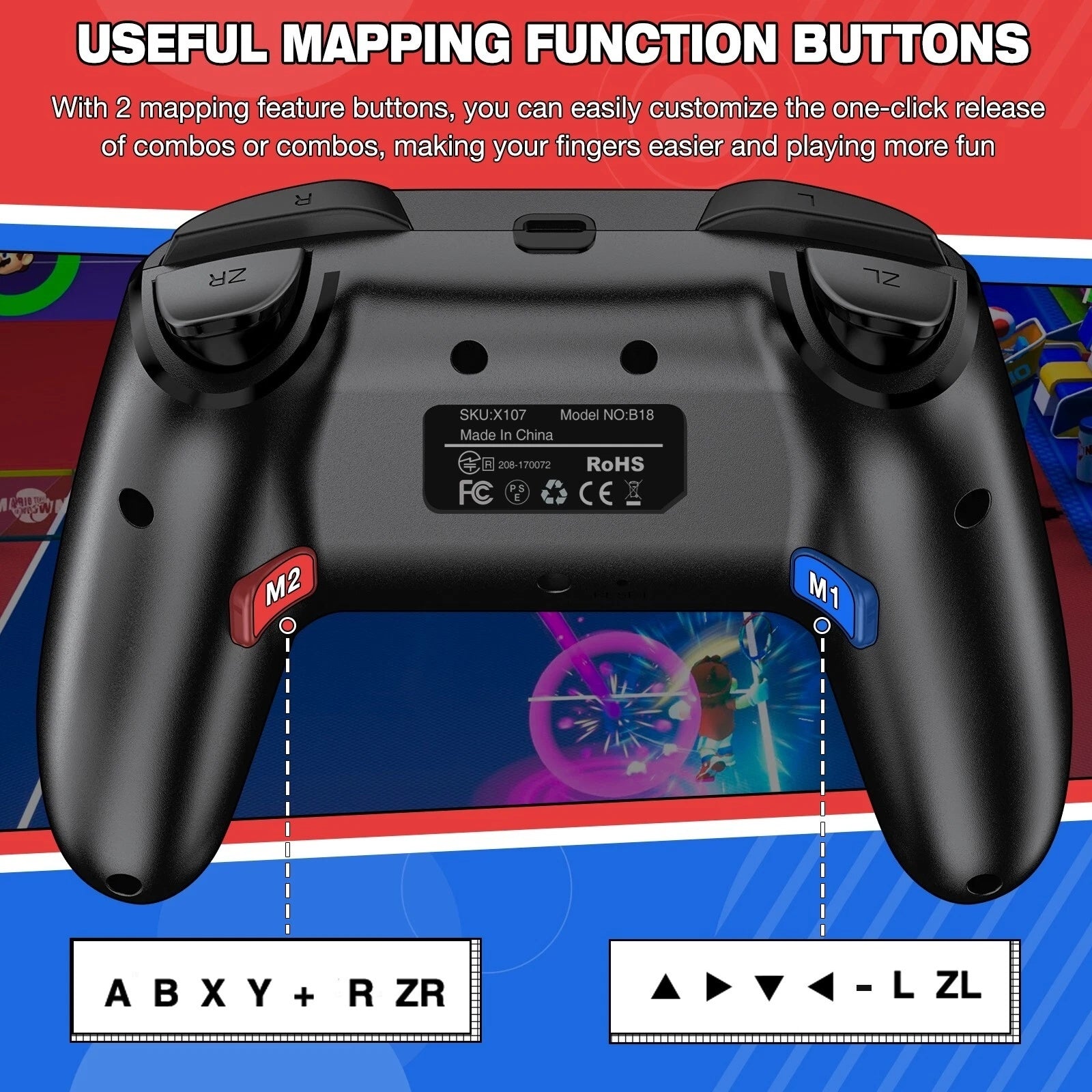 Bluetooth Wireless Controller for Nintendo Switch OLED Lite Gamepad Joystick
