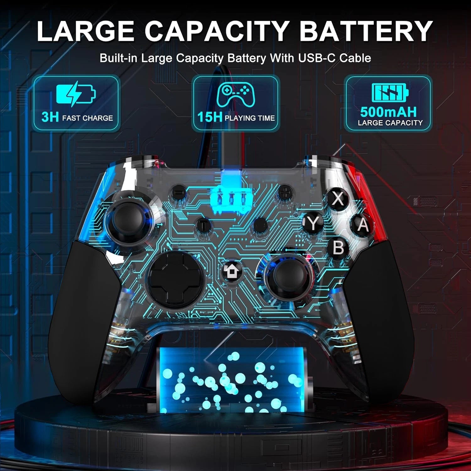 Wireless Game Controller for Nintendo Switch Lite Bluetooth Gamepad