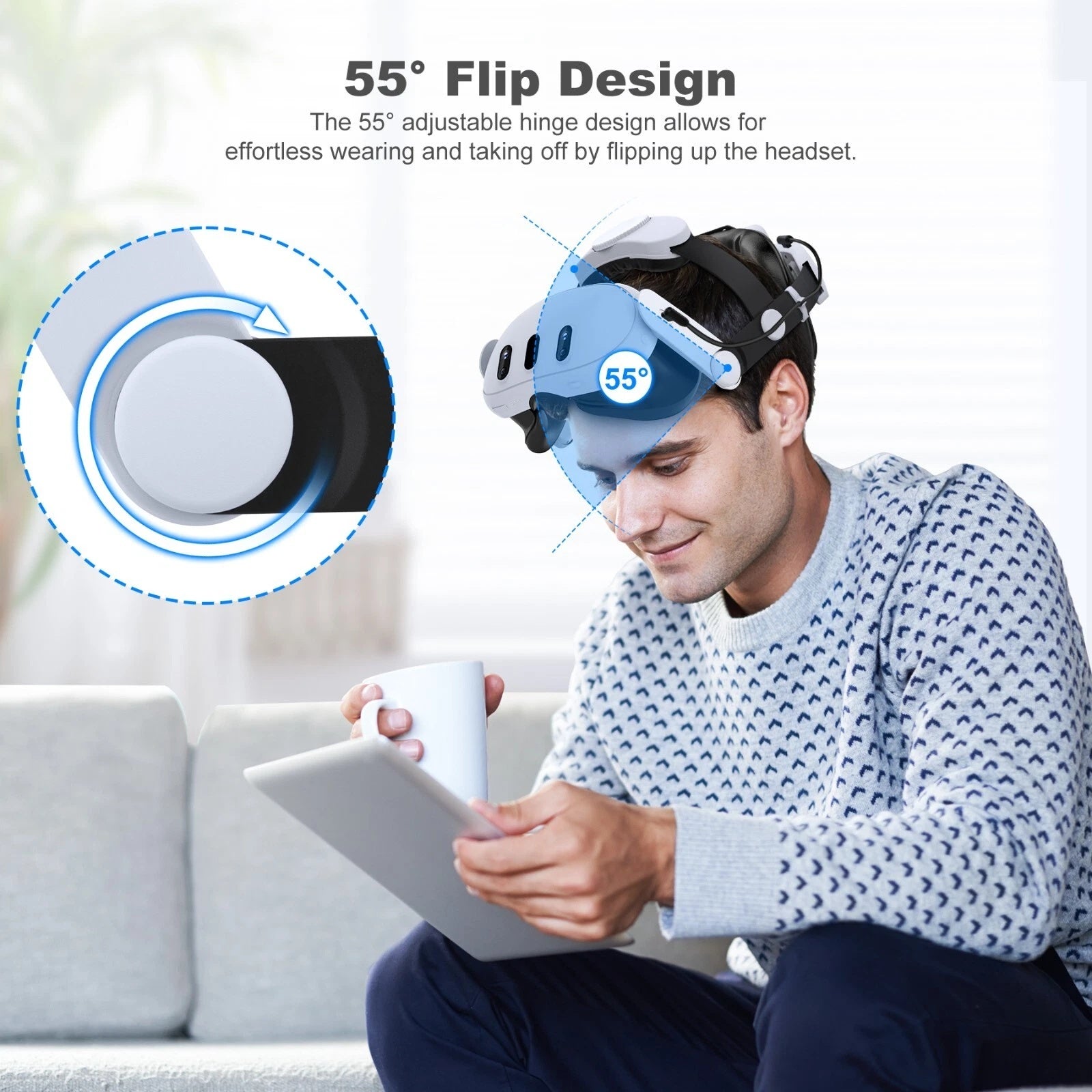 Elite Head Strap for Meta Quest 3 3S Quest 2 VR Headset Adjustable Comfort Strap